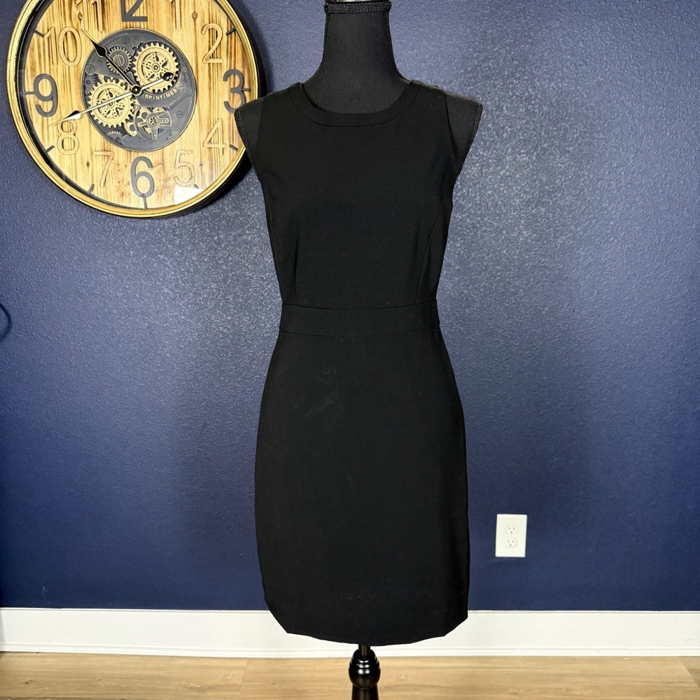 J. Crew Factory NWT Classic Black Business Suiting Sheath Dress | Size 0 PETITE